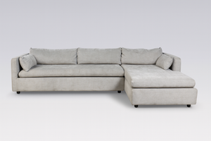 CB2 Gray Velvet Sectional