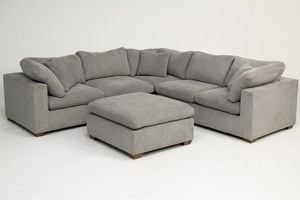 Lowell 6-Piece Modular Sectional — Dark Gray
