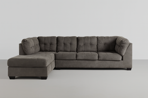 Gray Chaise Sectional w/ Sleeper