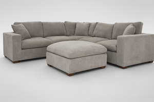 Lowell 6-Piece Modular Sectional – Dark Gray