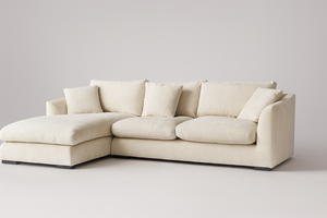 Mario Capasa Down-Filled Cream Sectional