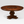 Large Round Wood Pedestal Dining Table with Lazy Susan