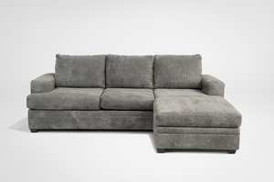 Grey Living Spaces Sectional with Reversible Chaise