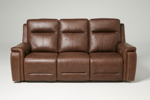 Griffin Leather Power Sofa with Lumbar Support