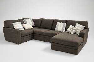 Large U-Shaped Sectional in Gray