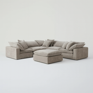 Aiden & Ivy Sereen 6-Pc Sectional (Taupe)