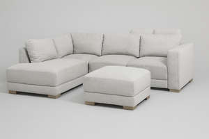 Drayden Fabric Sectional w/ Ottoman