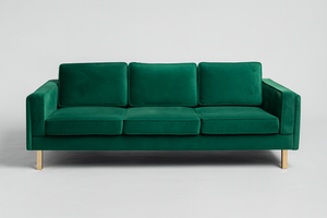 Emerald Velvet MCM Sofa