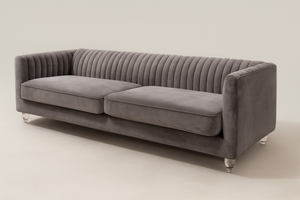 89” Sofa w/ Glass Feet