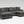 Dark Gray Double Chaise Sectional