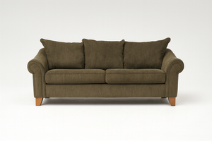 Dark Gray Roll Arm Sofa