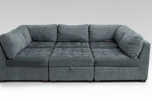 Tisdale 6-Piece Fabric Sectional – Gray