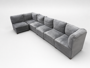 6 Pc Dark Gray Modular Sectional