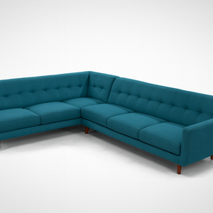 Blue MCM Sectional