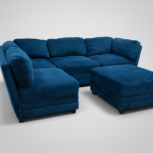 Leyla 5-Piece Fabric Modular Sectional
