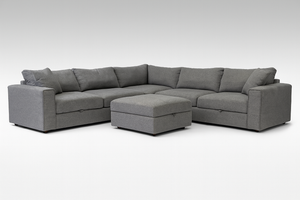 Bryden Fabric Sectional with Ottoman