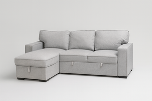 Reversible Sofa Chaise with Storage and pullout.