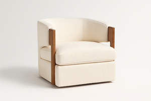 Henredon Wynn Fabric Swivel Accent Chair