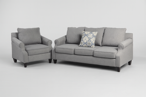 Classic Roll Arm Sofa and Chair Set