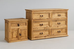 Wood Dresser and Nightsand