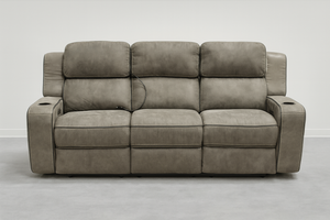 Brower Fabric Power Sofa *Damaged Electrical*
