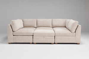 ThomasVille Tisdale 6-Piece Fabric Sectional - Taupe