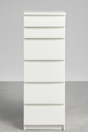 White 6 Drawer Cabinet