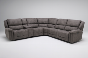 Carlin Fabric Power Reclining Sectional with Power Headrests
