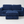 Sapphire Navy Corded Velvet LoveSac Sofa with Ottoman (3 base/ 4 Side)