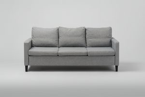 Gray 3-Pc Sectional w/ Ottoman