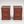 Pair of Cherry Wood 2-Drawer Filing Cabinet