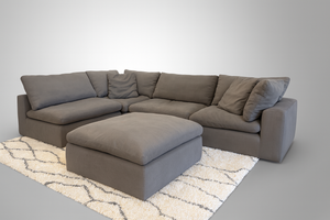 Gray Modular Cloud Sectional