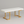 Modern White Bouclé Bench with Gold Geometric Legs