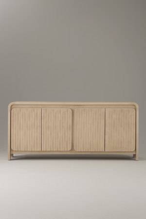 Modern Rounded Edge Entertainment Center