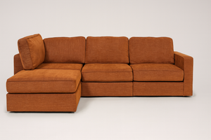 Terracotta Rained Chenille LoveSac (4 Seat/5 Side)