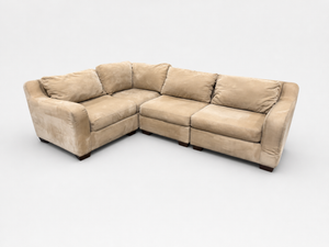 Microfiber Beige Sectional