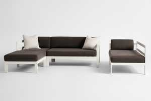 Outdoor Sofa w/Ottoman & Chaise Lounge Patio Set
