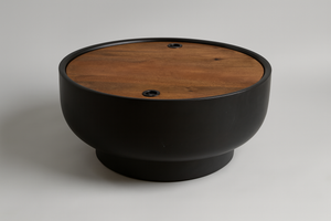 West Elm Drum Storage Coffee Table 32"
