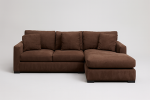 Crate & Barrel 2-Pc Axis Sectional (Café)