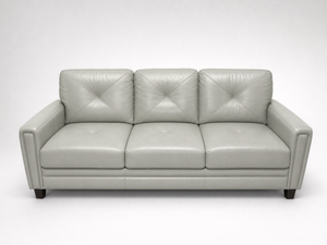 Atmore Leather Sofa – Mint