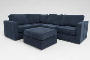 Lovesac - Sapphire Navy Corded Velvet (5 base/ 7 side)