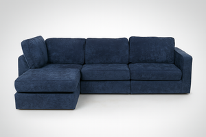 Sapphire Navy Corded Velvet LoveSac 4 base/5 side
