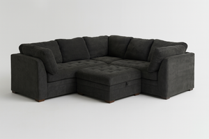 Tisdale 6-Piece Fabric Sectional - Gray