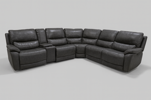 Wylder Leather Power Sectional