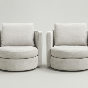 Davos Fabric Chairs - Gray (2-Pack)