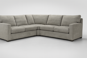 Crate and Barrel Axis 3-Piece L-Shaped Wedge Sectional Sofa