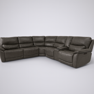 Gilman Creek Wylder Leather Power Sectional