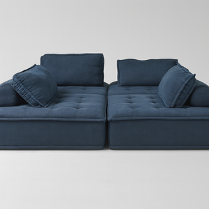 Blue Modular Sectional