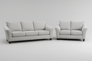 Grey Sofa and Loveseat Set