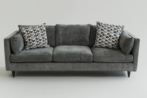 Dark Gray Velvet Sofa